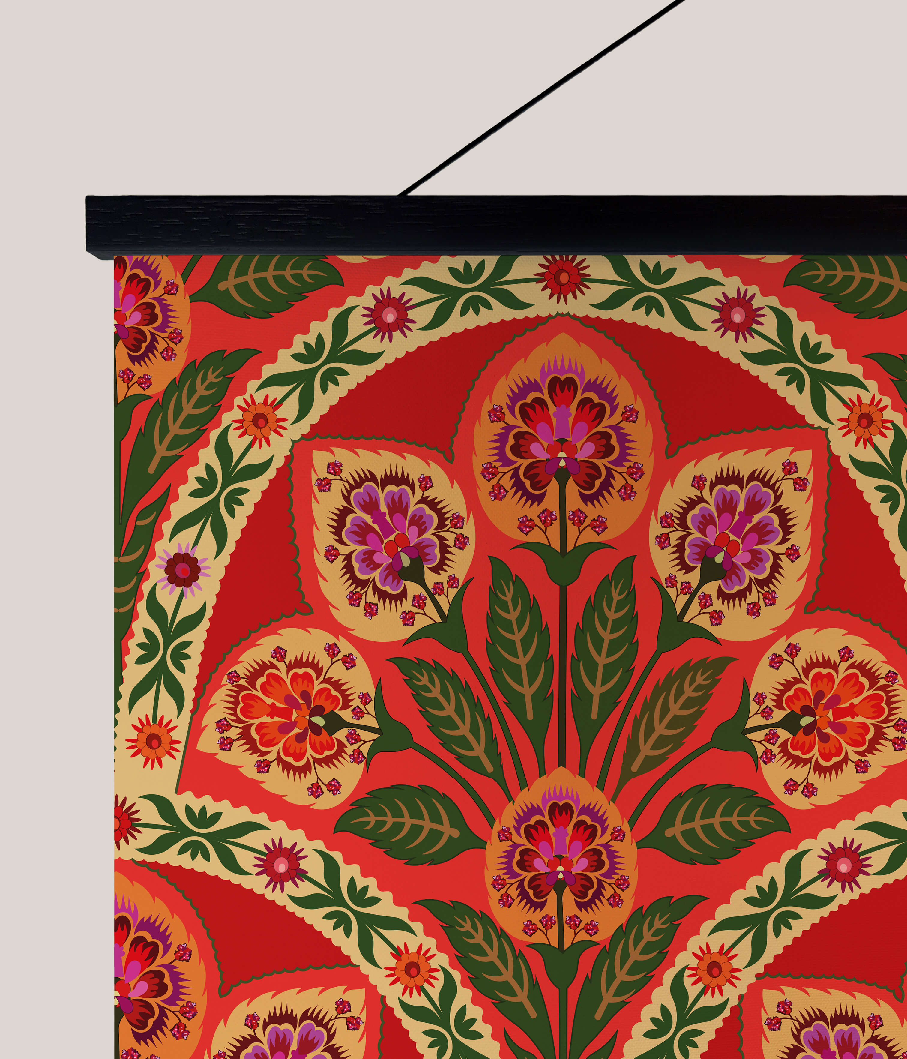Indian Floral Tapestry