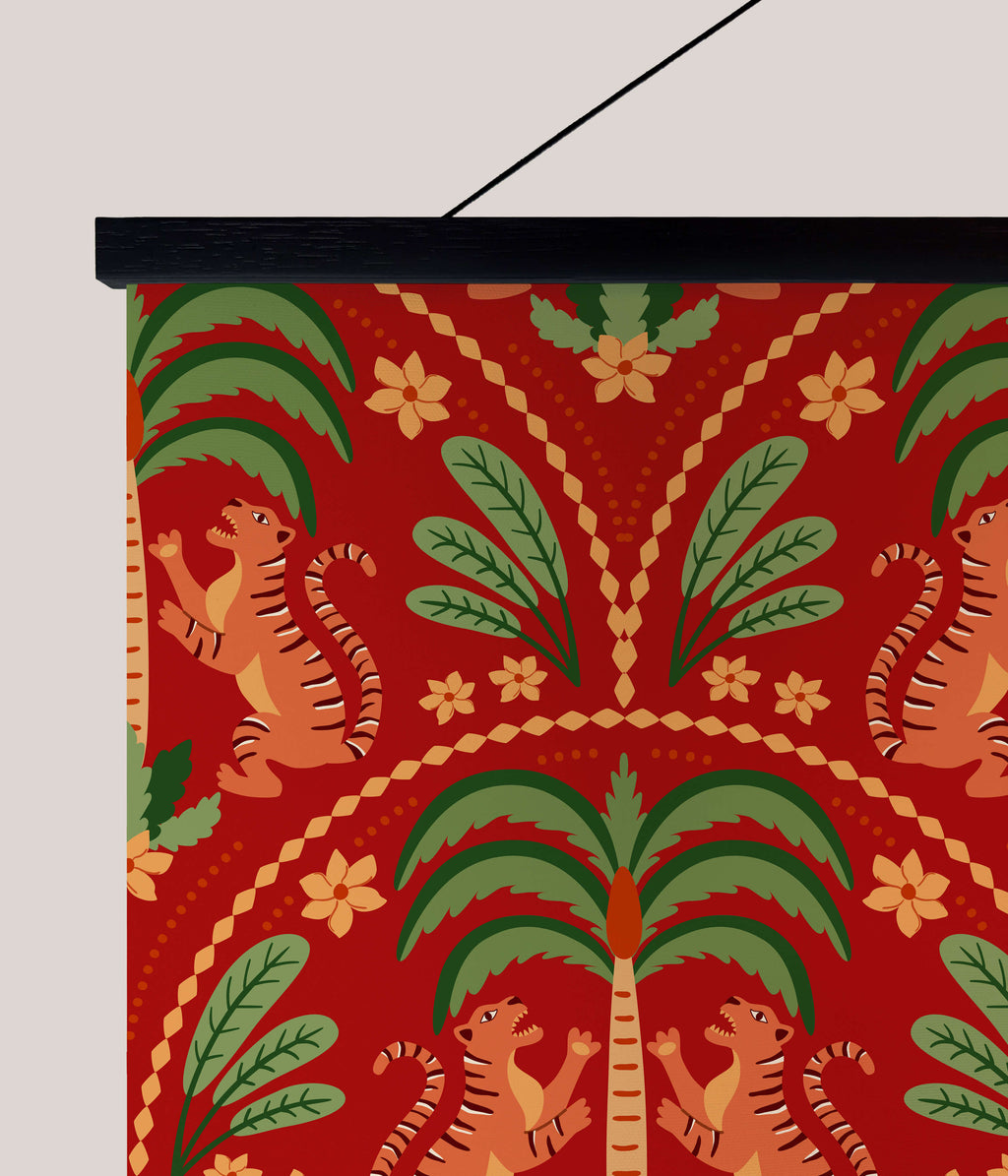 Graphic Tiger Tapestry