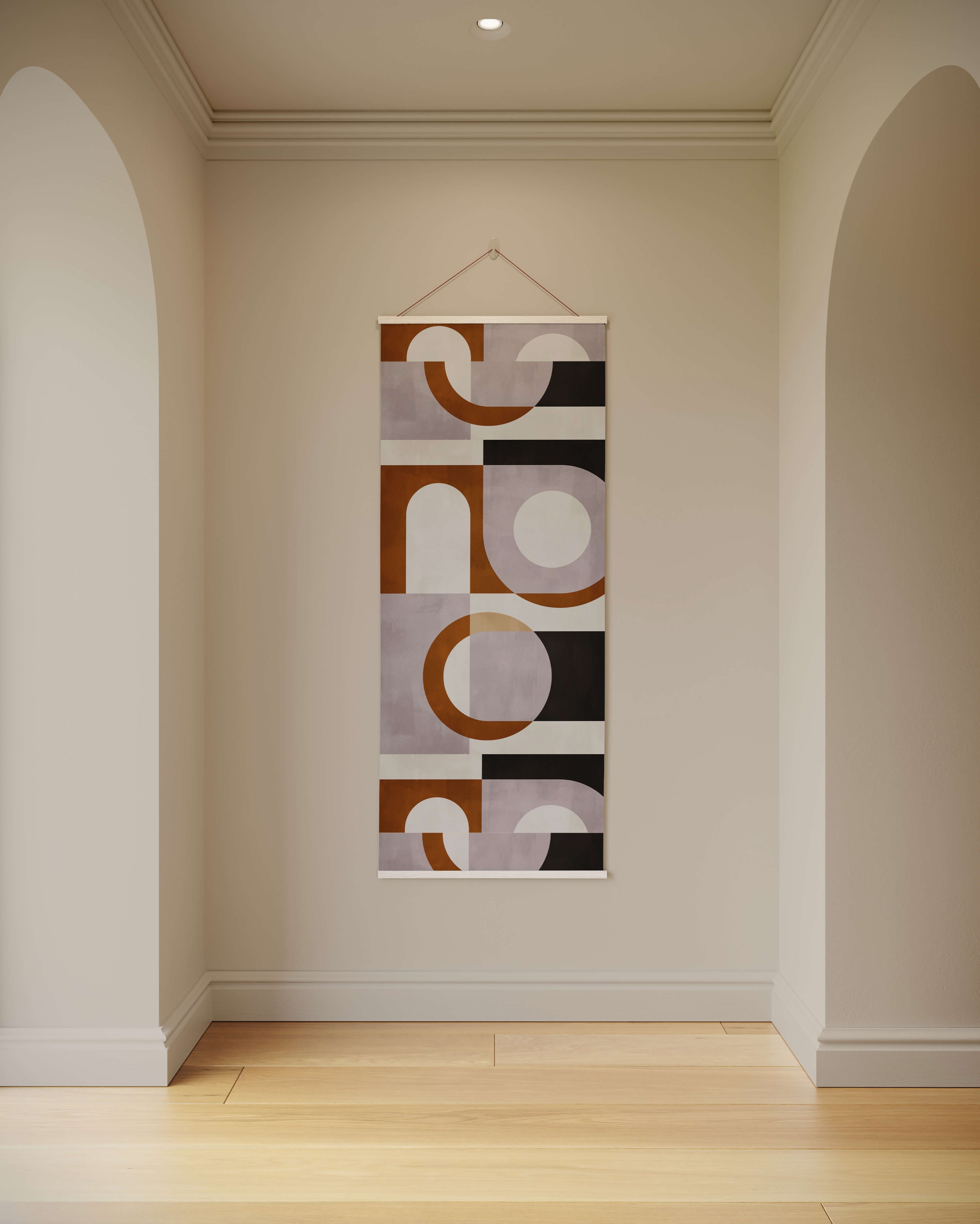 Large Retro Geometric Shape Tapestry
